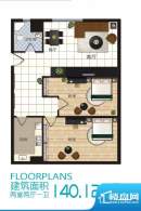 启城户型图公寓两室两厅一卫 2面积:140.12平米