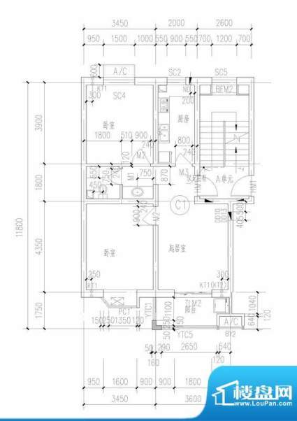 铜城丽都户型图C1户型 3室2厅2面积:138.42平米