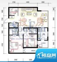 联邦东方明珠户型图O户型 3室2面积:110.27平米