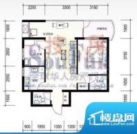 联邦东方明珠户型图F1户型 2室面积:76.02平米