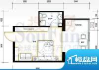 联邦东方明珠户型图P3户型 1室面积:40.55平米