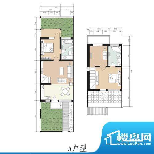 林屿森林别墅户型图a户型 2室2面积:107.70平米