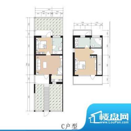 林屿森林别墅户型图c户型 2室1面积:92.16平米