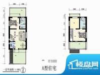 林屿森林别墅户型图A户型94.99面积:94.99平米