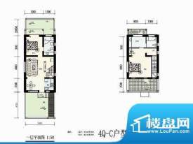 林屿森林别墅户型图4Q-C户型 2面积:110.00平米