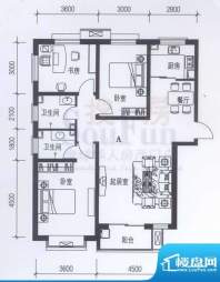 卓达太阳城户型图风景豪庭 3室面积:131.03平米