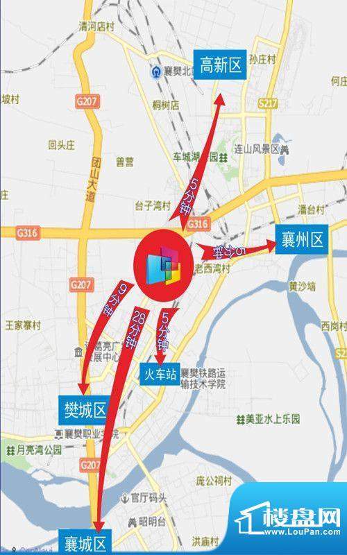天润未来城二期交通图
