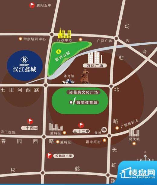 汉江鑫城交通图