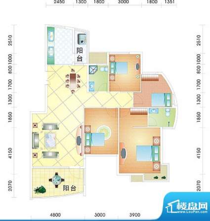 华立·凤凰城户型 4面积:149.72m平米