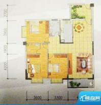 拉美江景豪庭C户型 面积:138.05m平米