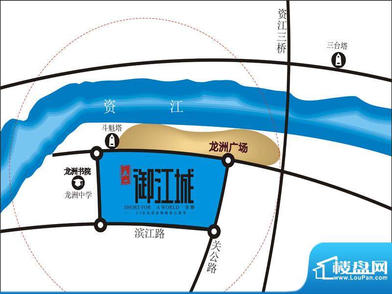 太一·御江城二期交通图