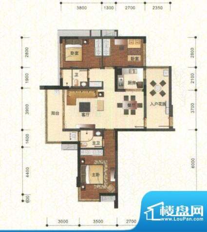 公园里户型图14栋一单元02房、