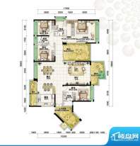 格力海岸户型图C3户型 4室2厅3面积:230.00平米