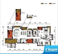 锦园户型图3栋1单元01户型 4室面积:246.48平米