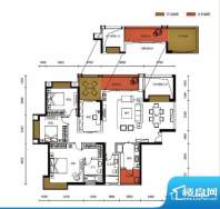 锦园户型图3栋1单元04户型 4室面积:177.11平米