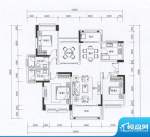 华发蔚蓝堡户型图E户型 3室2厅面积:131.00平米