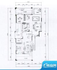 华发蔚蓝堡户型图H1户型地下室面积:176.00平米