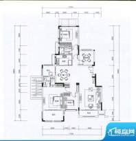 华发蔚蓝堡户型图M4户型 3室2厅面积:157.00平米