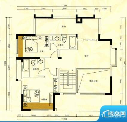 金鸿利嘉阁户型图1、2栋1单元1面积:181.92平米