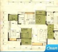 铭泰锦山户型图一栋临风阁户型面积:100.00平米