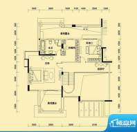 远大美域四期户型图紫檀金殿D户面积:294.00平米