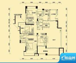 远大美域四期户型图紫檀金殿A户面积:187.00平米