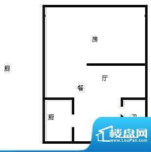 西江月 1室 户型图面积:45.00平米
