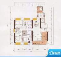 新光御景山户型图3栋01户型 5室面积:203.00平米