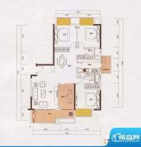 新光御景山户型图2栋02户型 4室面积:140.00平米