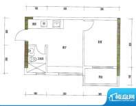 诚丰星座户型图A7户型 1室1厅1面积:45.60平米