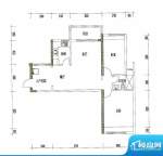 诚丰星座户型图A8户型 2室2厅1面积:89.84平米