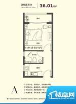 爱乐国际公寓户型图户型图A 面积:36.01平米