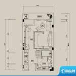 中信红树湾户型图8-1-05户型 1面积:42.94平米