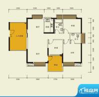 宁海世纪城户型图二期蓝海湾6栋面积:116.00平米