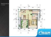 凯悦金领公寓户型图H户型平面布