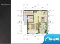 凯悦金领公寓户型图F户型平面布