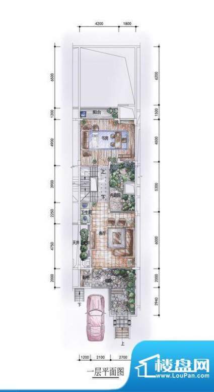 东方墅户型图F1型一层户型图 1面积:292.00平米