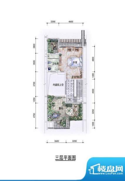 东方墅户型图G2户型三层户型图面积:327.00平米