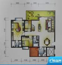 岭南世家户型图十二栋01、04复面积:191.29平米