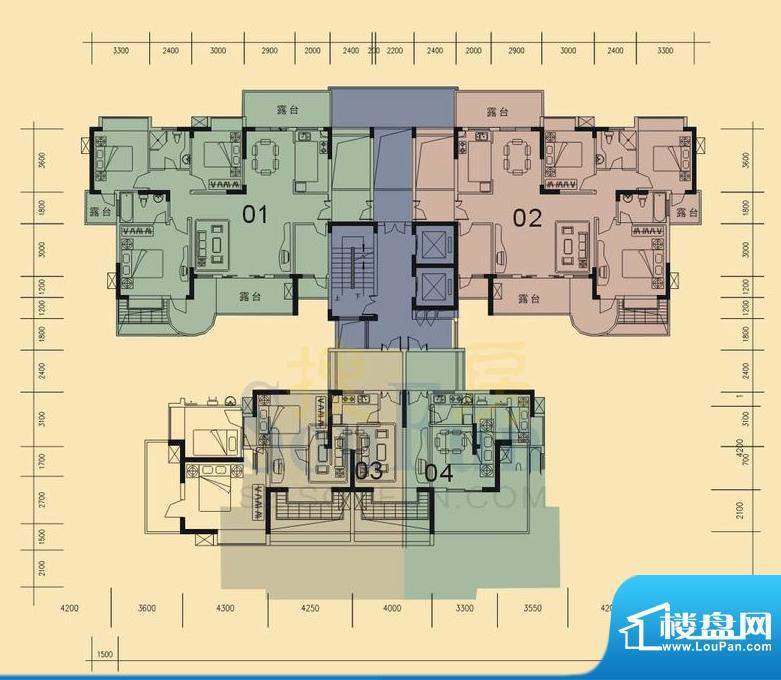 旭日华庭户型图2号楼2、3、4单面积:111.00平米