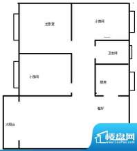 富逸花园户型图两室两厅一卫