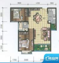 湖泉湾Ⅰ号CA户型 2面积:86.55m平米