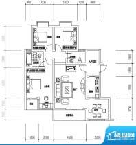 金澜半岛C4户型 3室面积:121.85m平米