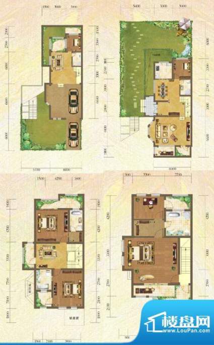 新大托斯卡纳一期B1面积:320.00m平米