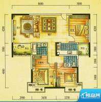 江与城1期御景湾D2户面积:119.36m平米