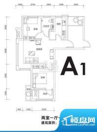 我家公坊户型图A1户型 2室1厅1面积:72.43平米