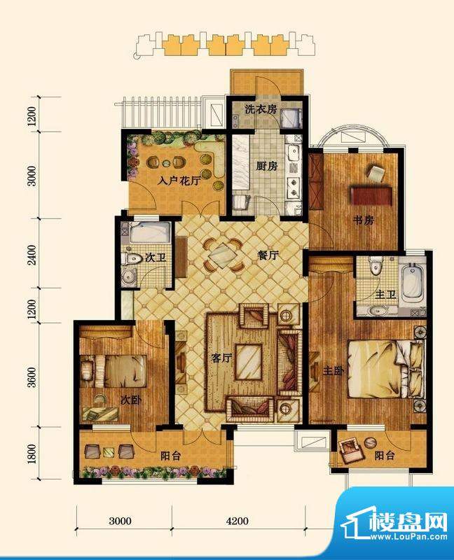 鸿坤罗纳河谷户型图图片