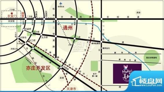京汉君庭交通图