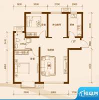 京汉君庭户型图16#B1户型图 3室