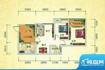 御景上城A4型 2室2厅面积:75.03m平米